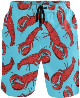 Wamika Men's Beach Shorts Swim Trunks Quick Dry Men Casual Board Shorts with Pockets M-XXL