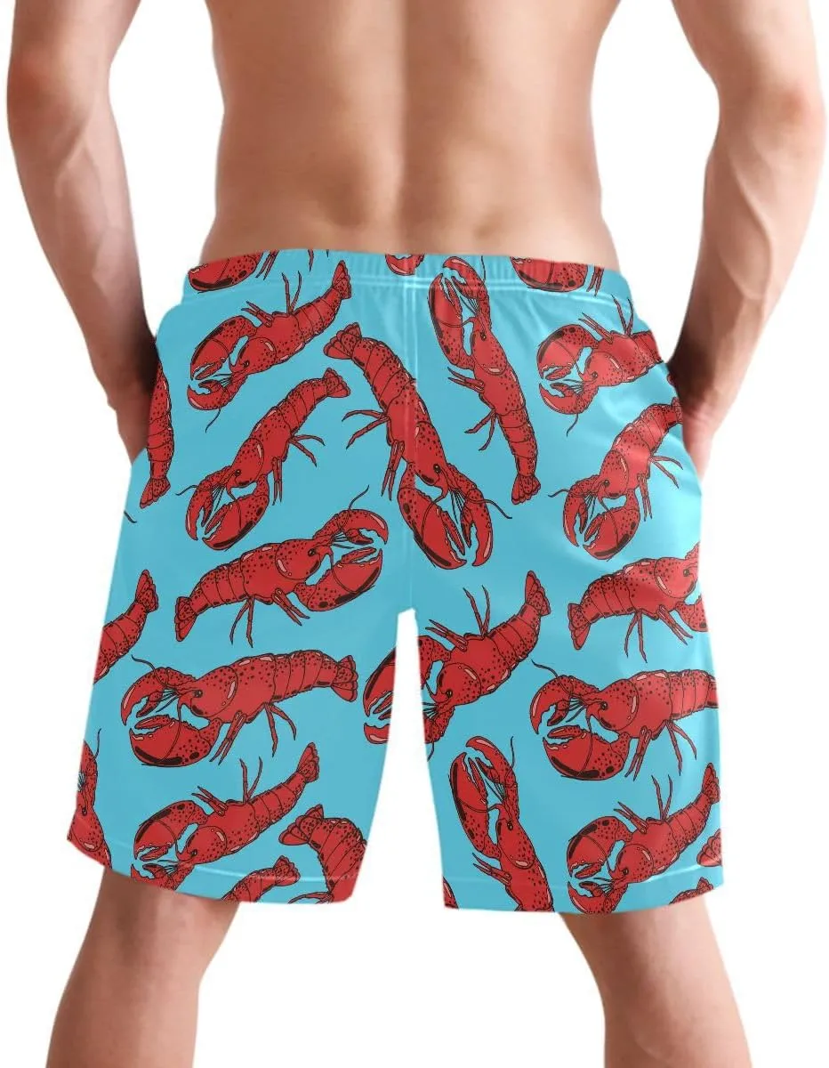 Wamika Men's Beach Shorts Swim Trunks Quick Dry Men Casual Board Shorts with Pockets M-XXL