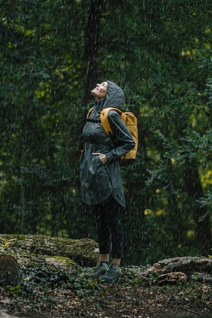 Women's Long Waterproof Hiking Jacket - Raincut Long