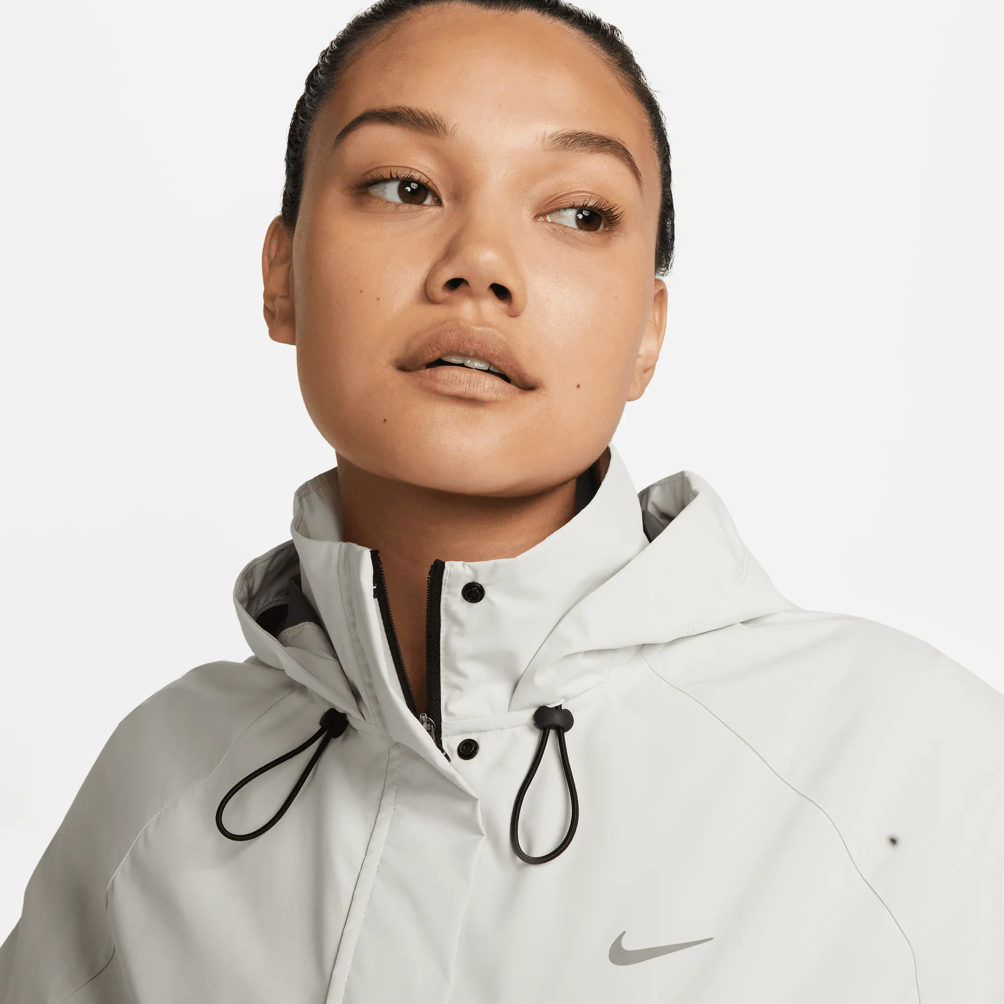 Women's Storm-FIT Swift Running Jacket (110 - Pale Ivory/Black/Reflective Silver)