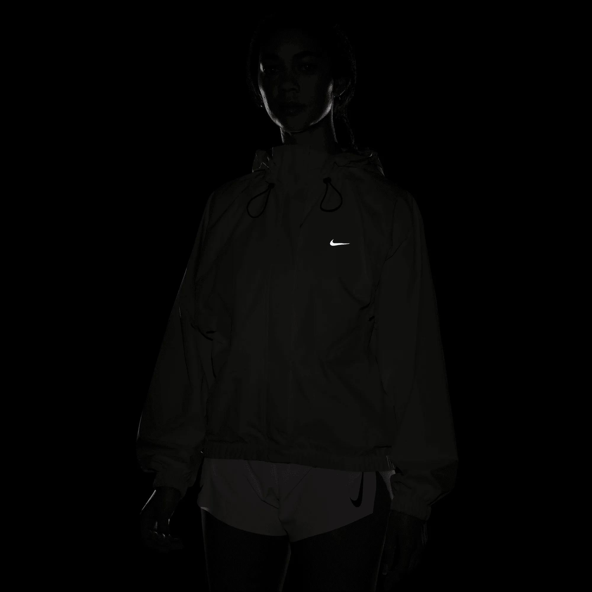 Women's Storm-FIT Swift Running Jacket (110 - Pale Ivory/Black/Reflective Silver)