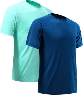 Workout Shirts for Men Short Sleeve Quick Dry Athletic Gym Active T Shirt Moisture Wicking