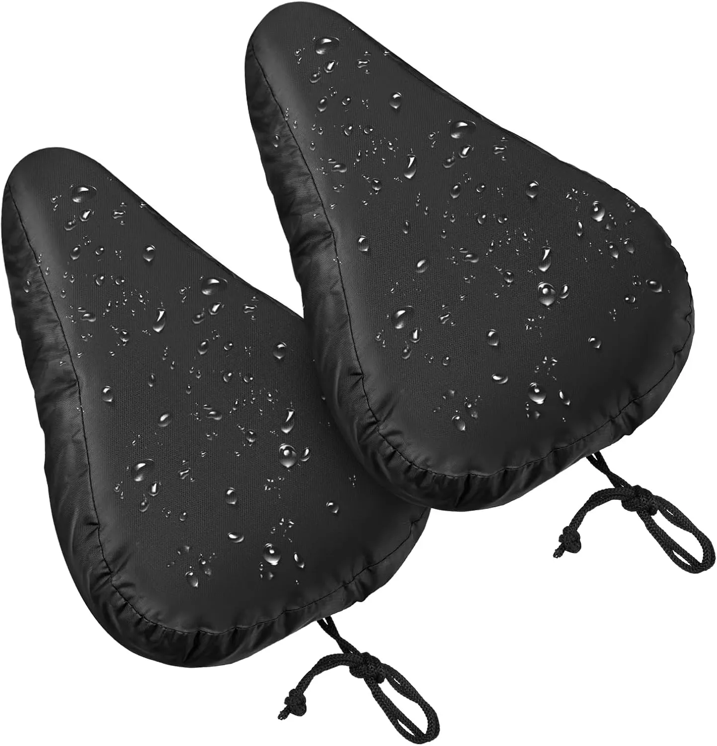 Zacro Bike Seat Rain Cover, 2 Pcs Waterproof Sun & Dust Protector, Washable Bike Seat Cushion for Women Men City/Mountain